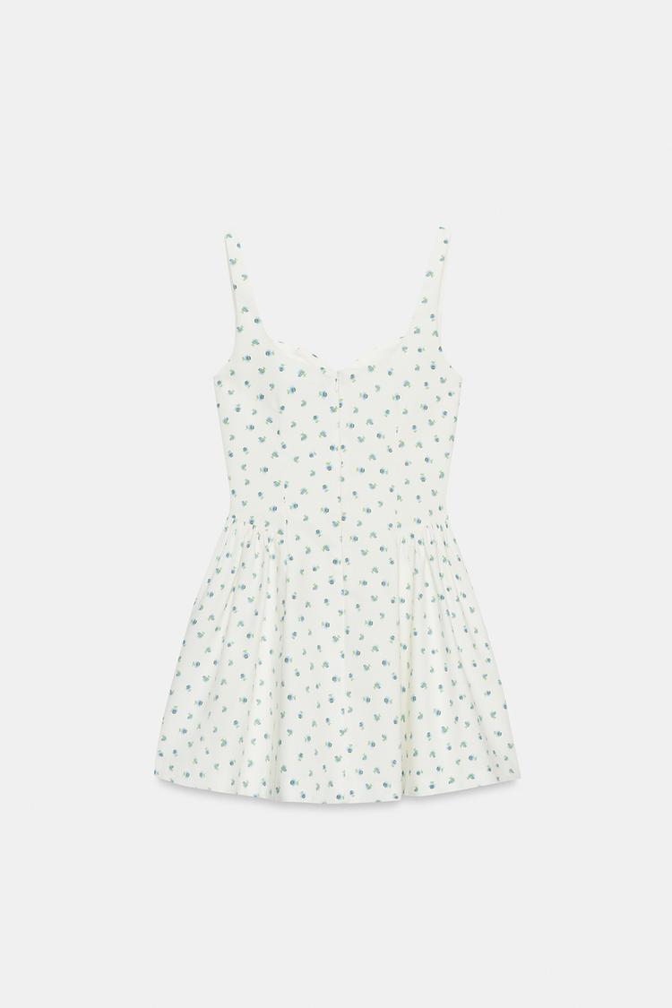 ROBE COURTE À IMPRIMÉ FLEURI