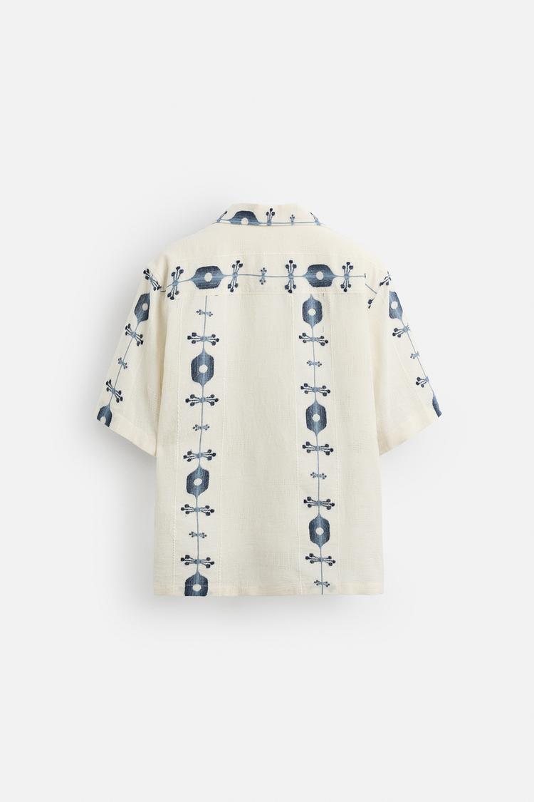 CHEMISE JACQUARD CONTRASTE