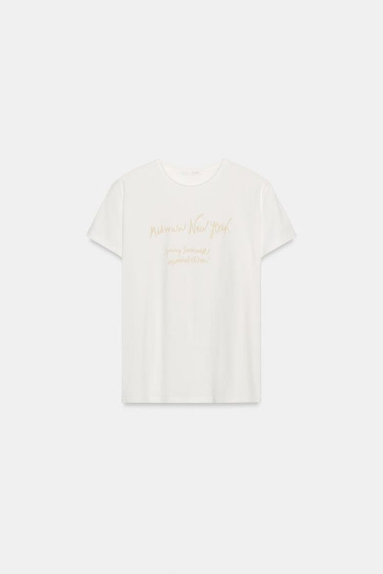 T-SHIRT INSCRIPTION MANCHES COURTES