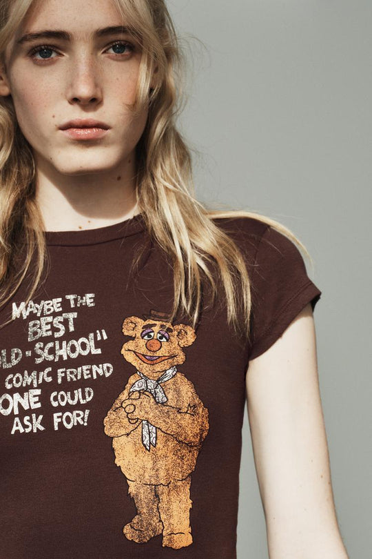 T-SHIRT THE MUPPETS DISNEY MANCHES COURTES