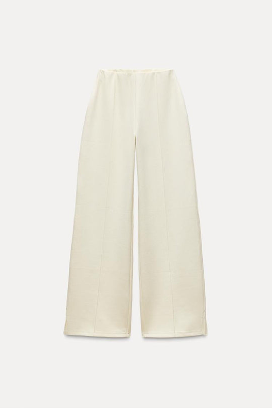 Pantalon interlock à ouverture - Noir