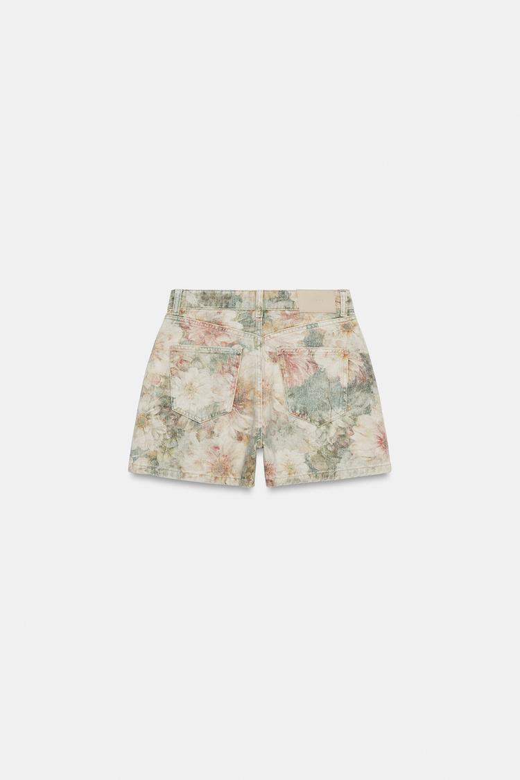 SHORT Z1975 TAILLE MI-HAUTE À IMPRIMÉ FLEURI