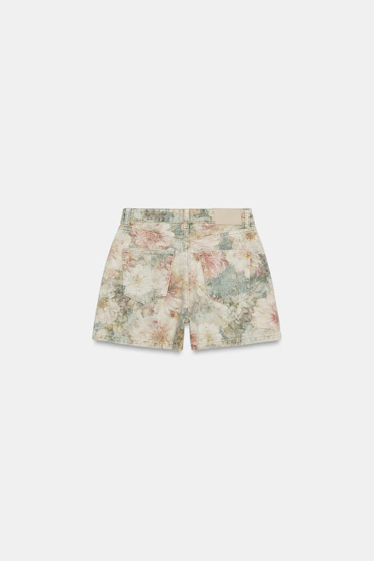 SHORT Z1975 TAILLE MI-HAUTE À IMPRIMÉ FLEURI