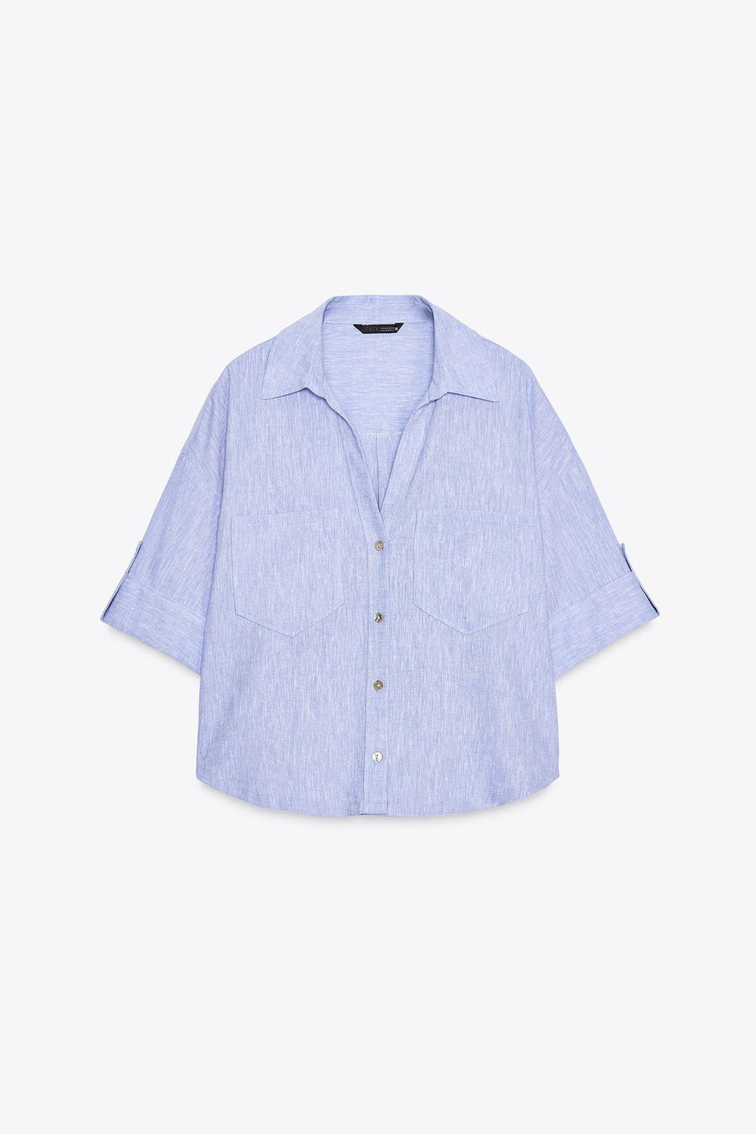 CHEMISE COURTE EN LIN