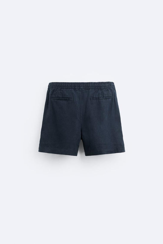 Short en Lin - Blanc