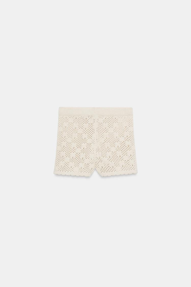 SHORT EN MAILLE POINTELLE