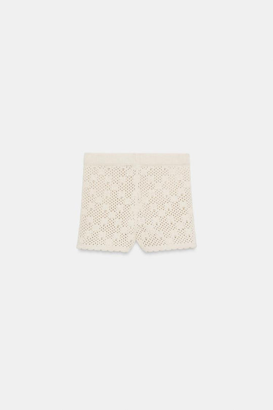 SHORT EN MAILLE POINTELLE