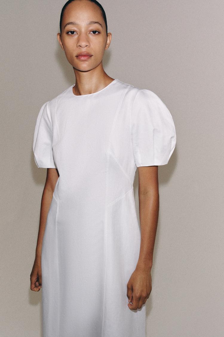 ROBE MI-LONGUE AVEC LIN ZW COLLECTION