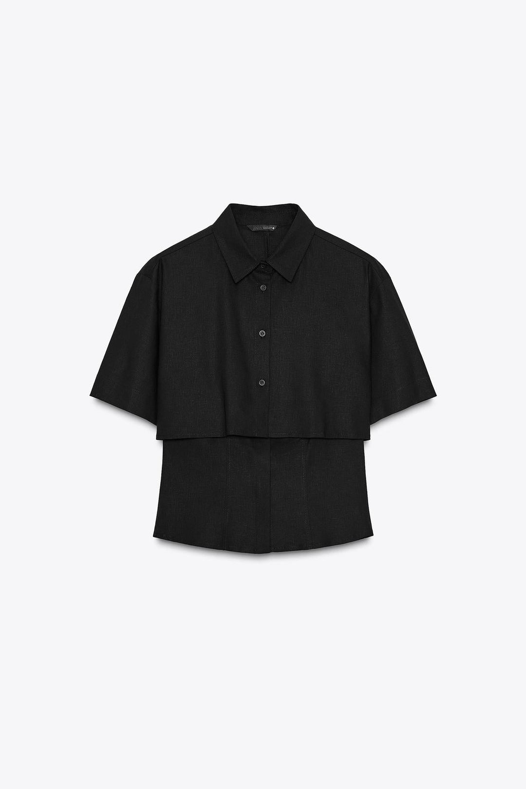 CHEMISE AJUSTÉE AVEC LIN DOUBLE ÉPAISSEUR