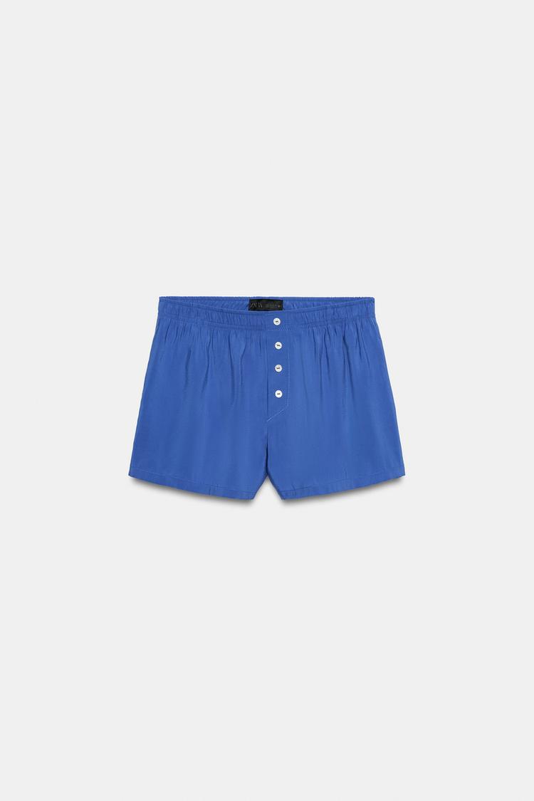 SHORT FLUIDE ÉLASTIQUE BOUTONS