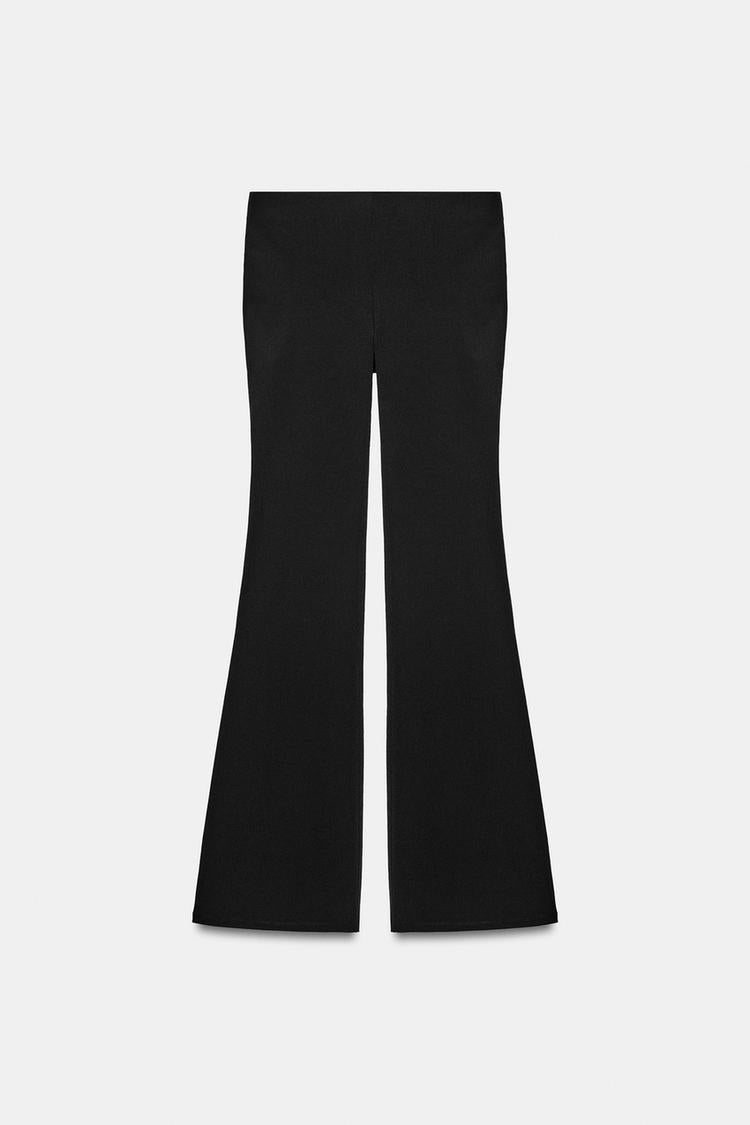 PANTALON FLARE STRETCH À POISN