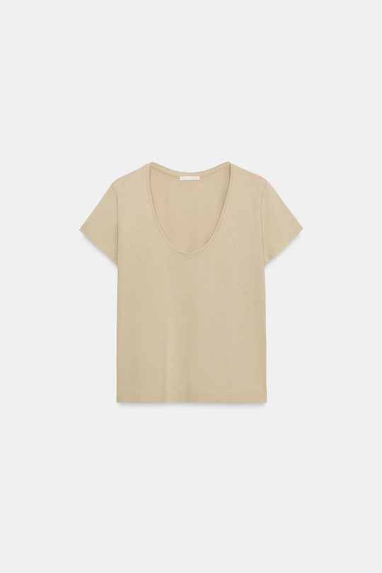T-SHIRT EN COTON À MANCHES COURTES