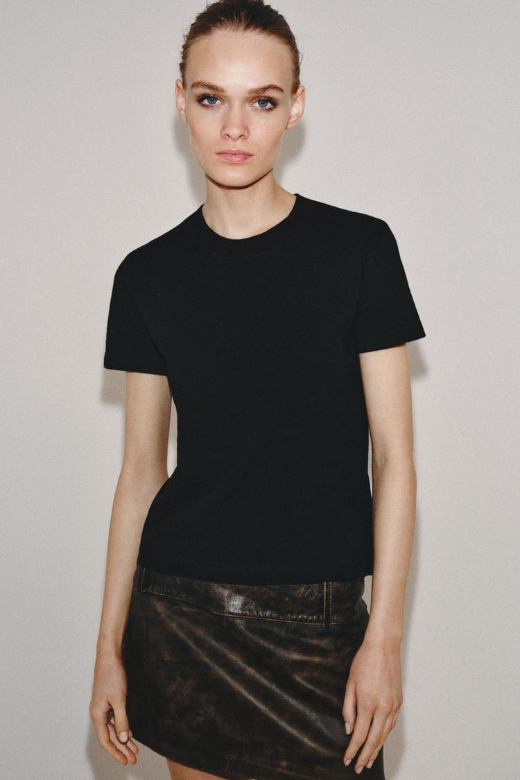 T-SHIRT EN COTON FLAMME