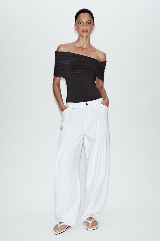 BODY ASYMÉTRIQUE À PLIS