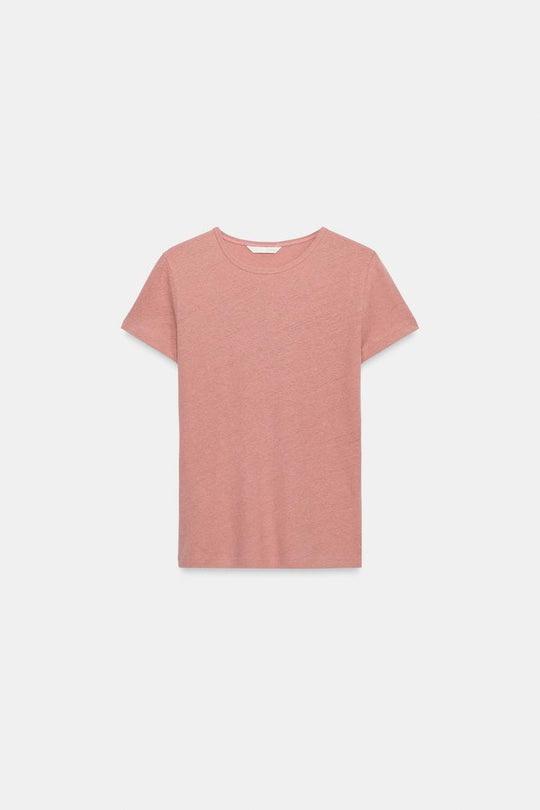 T-SHIRT MANCHES COURTES AVEC LIN