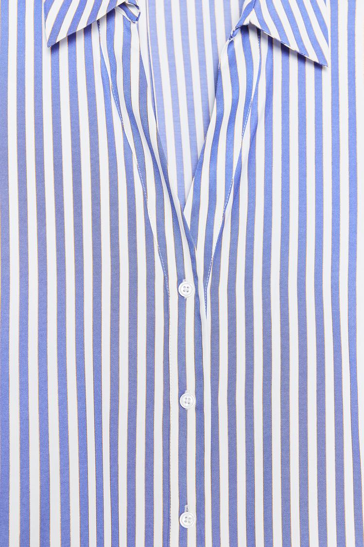 CHEMISE EN POPELINE À MANCHES AMPLES