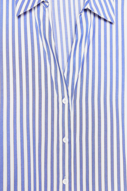 CHEMISE EN POPELINE À MANCHES AMPLES
