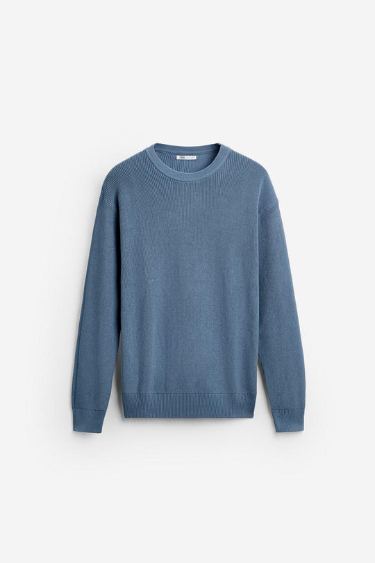 Pull en Maille perlée - Vert olive