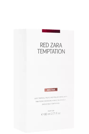 RED ZARA TEMPTATION NECTAR PARFUM 80ML