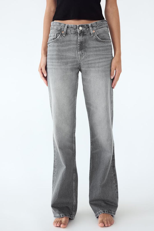 Jean trf wide leg taille normale - Bleu nuit
