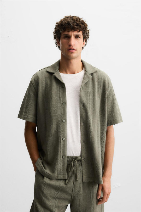CHEMISE STRUCTURÉE JACQUARD