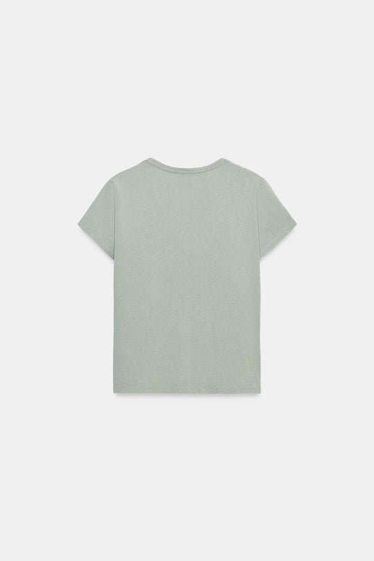 T-SHIRT EN COTON À MANCHES COURTES