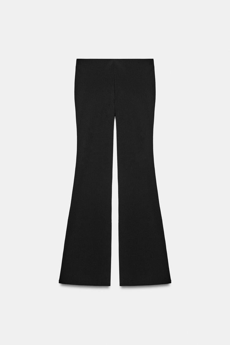 PANTALON FLARE STRETCH À POISN