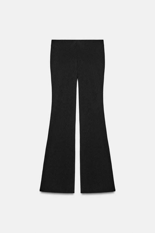 PANTALON FLARE STRETCH À POISN