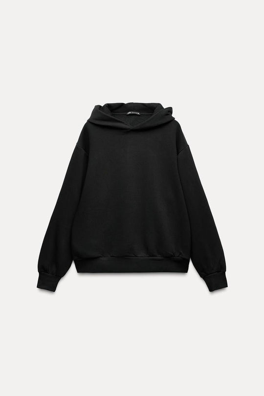 Sweat à capuche avec poches - Noir