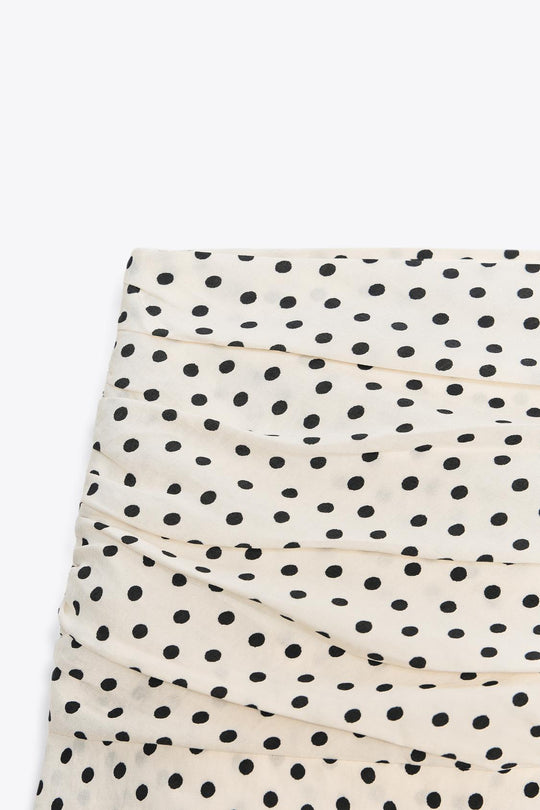 JUPE-CULOTTE À VOLANTS