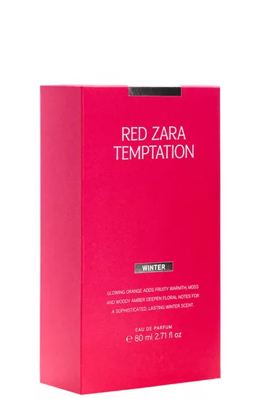 RED ZARA TEMPTATION WINTER EDP 80ML