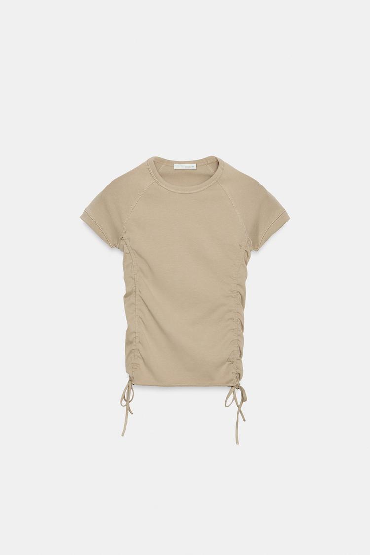 T-SHIRT FRONCÉ RÉGLABLE
