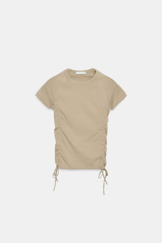 T-SHIRT FRONCÉ RÉGLABLE