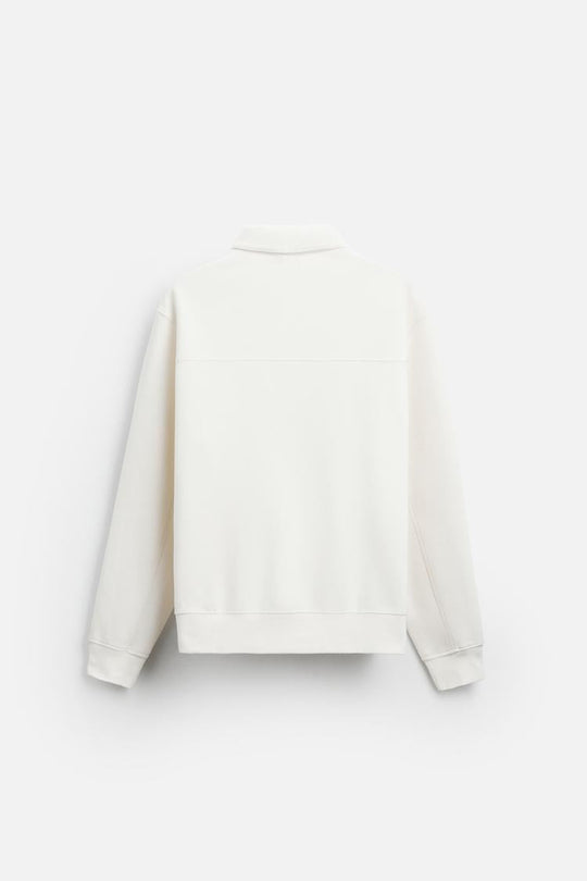 Sweat a zip sur le col - Noir