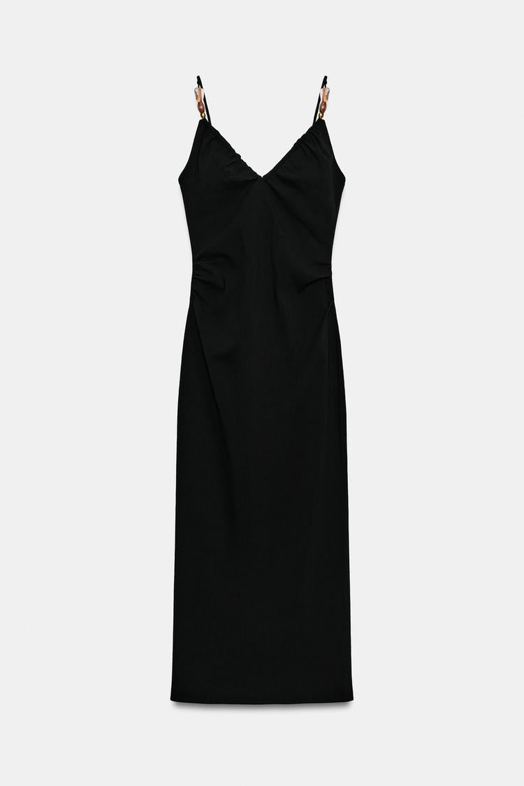 ROBE MI-LONGUE CINTREE FANTAISIE