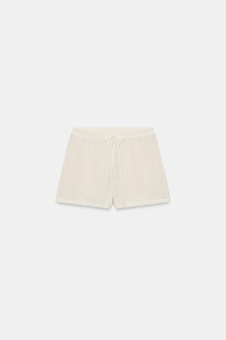 SHORT RUSTIQUE À RAYURES