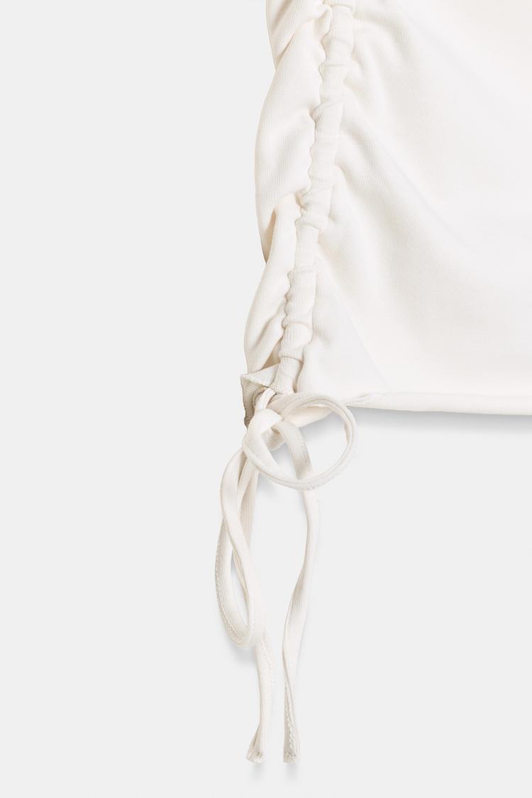 T-SHIRT FRONCÉ RÉGLABLE