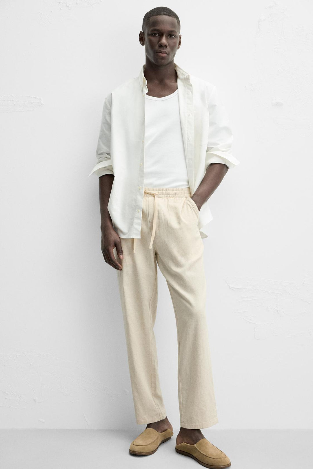 PANTALON RELAXED FIT COTON - LIN