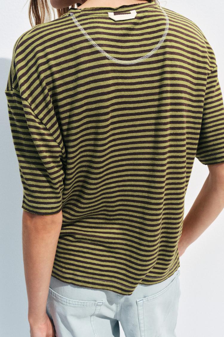 T-SHIRT À RAYURES RUSTIQUE