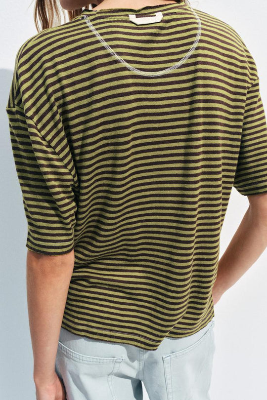 T-SHIRT À RAYURES RUSTIQUE