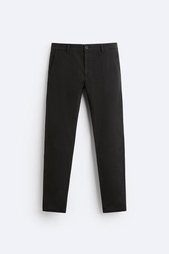 Pantalon chino coupe moulante - Vert moyen