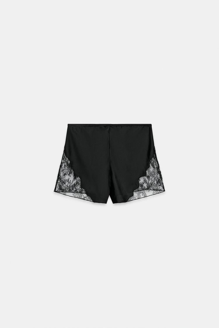 SHORT SATINE ET DENTELLE ZW COLLECTION