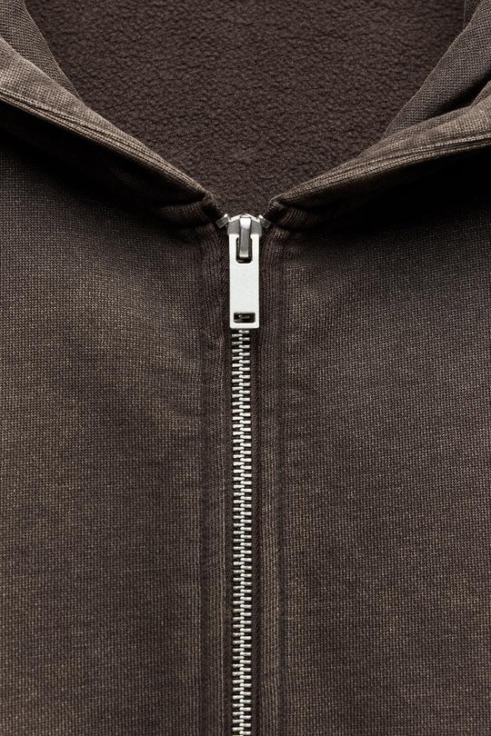 Sweat oversize à zip - Noir