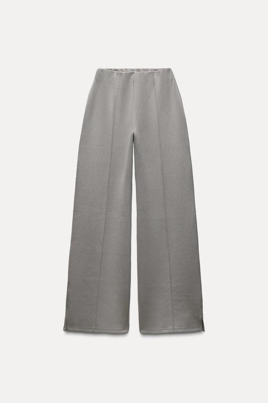 Pantalon interlock à ouverture - Noir