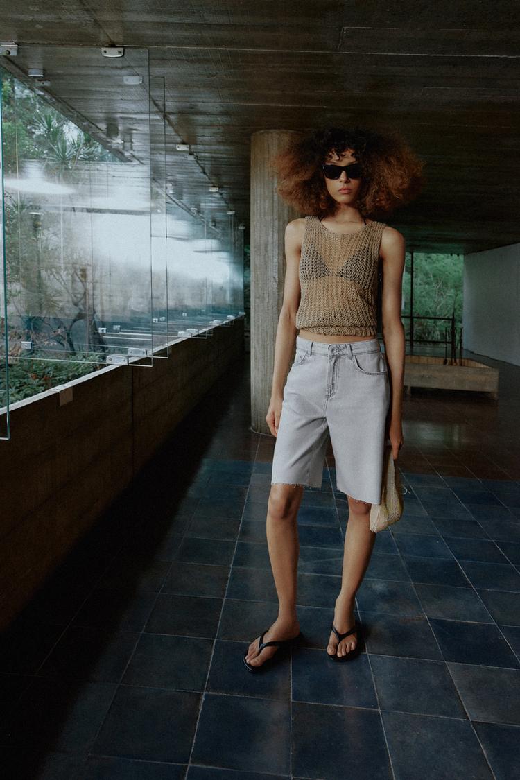 SHORT Z1975 EN DENIM TAILLE MI-HAUTE