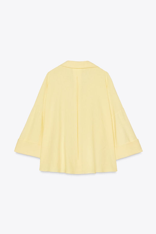 CHEMISE MANCHE LARGE AVEC LIN