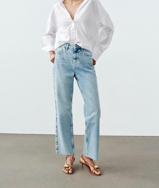 Jean z1975 droit à taille haute - Noir