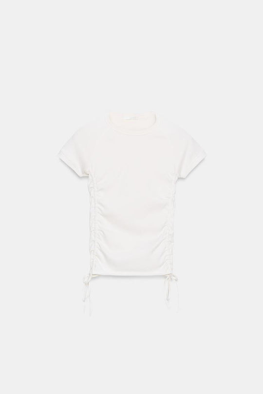 T-SHIRT FRONCÉ RÉGLABLE