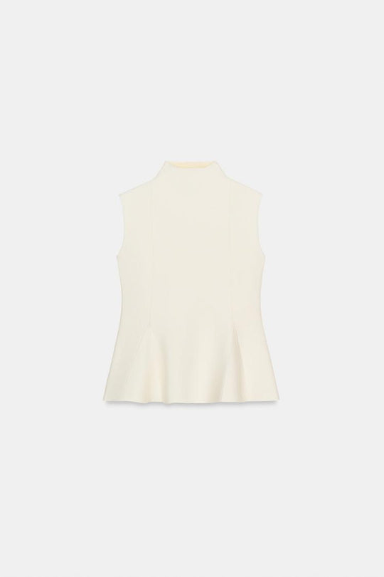 TOP EN MAILLE PÉPLUM