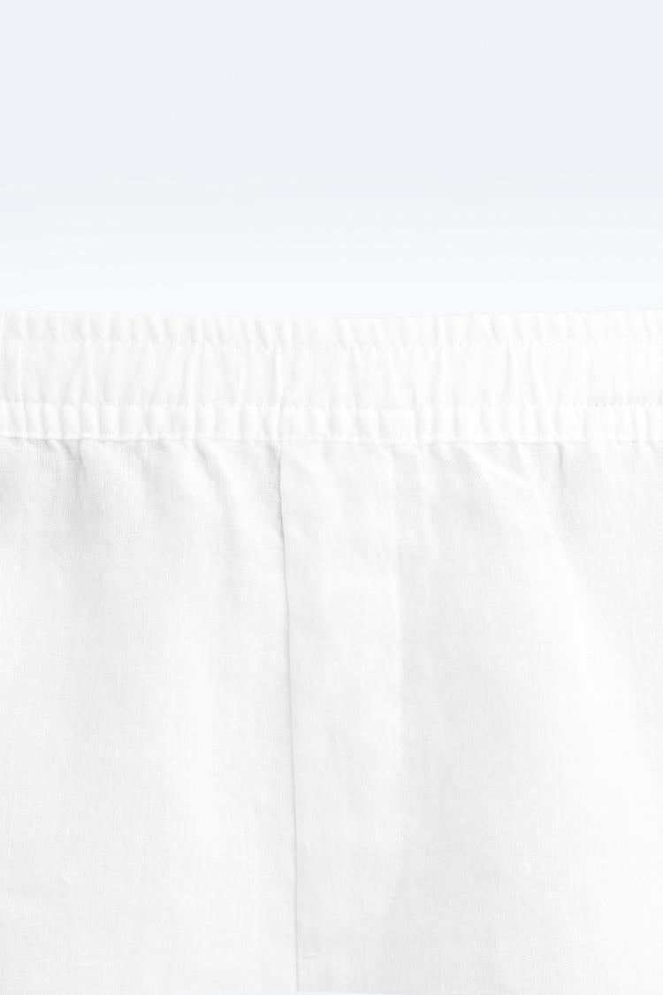 Short en Lin - Blanc